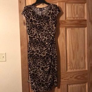 Giraffe print dress